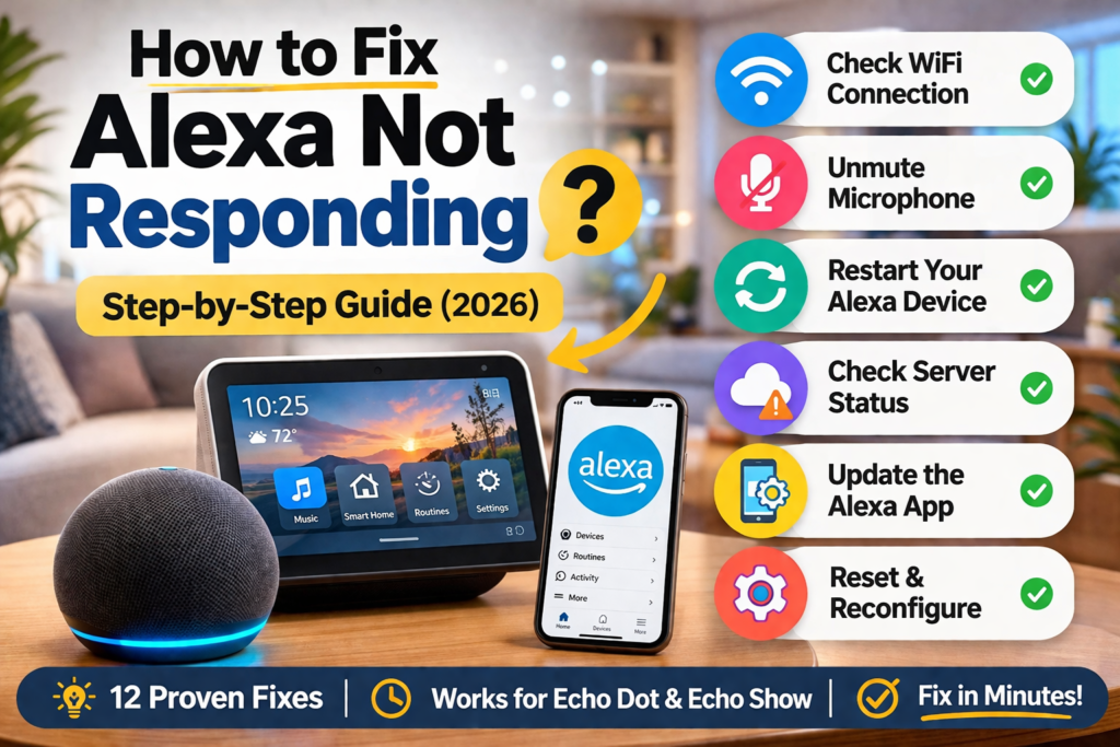 amazon alexa not responding