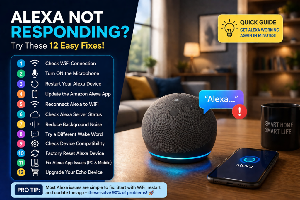  Fixes for Alexa Not Responding