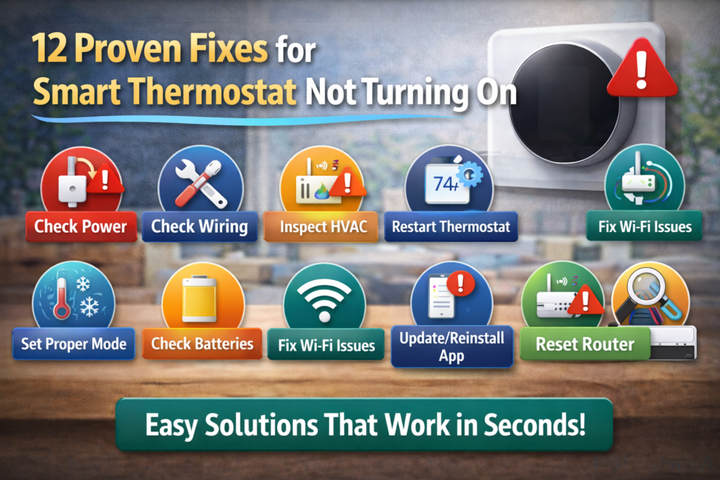 12 Proven Fixes for Smart Thermostat Not Turning On