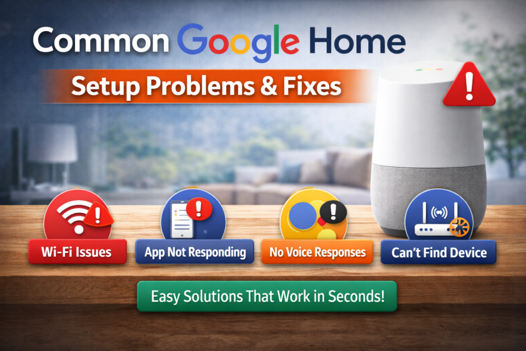 Google Home setup issues and fixes