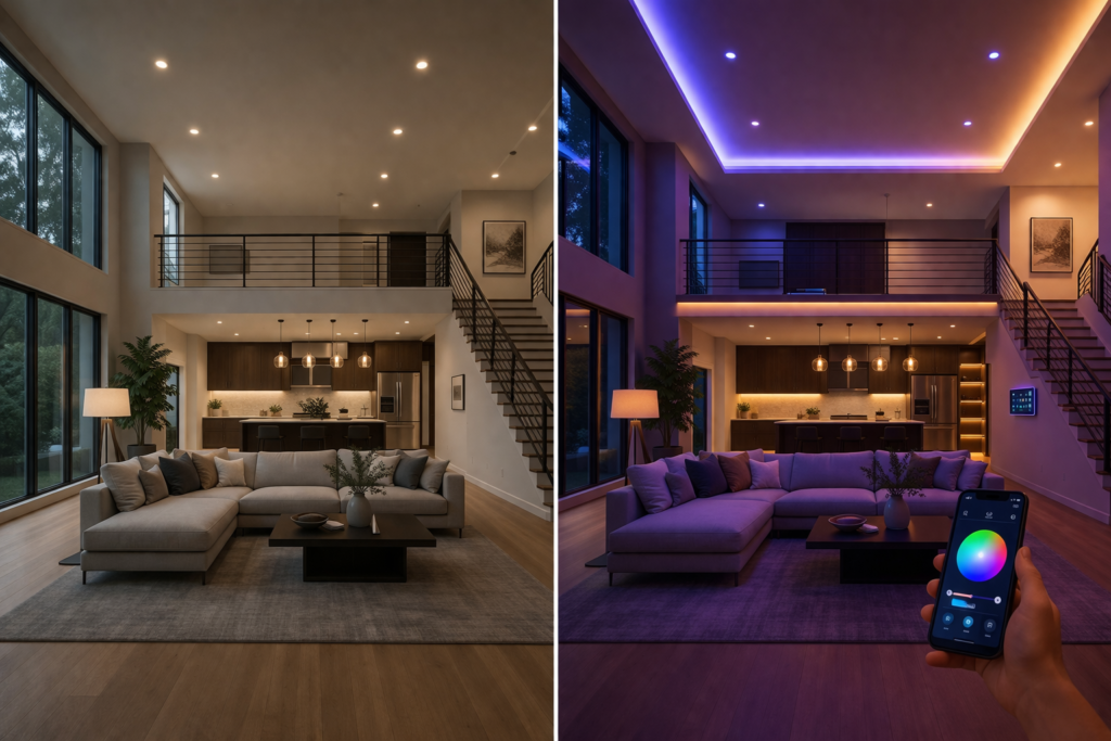 how to set up smart lighting at home step by step