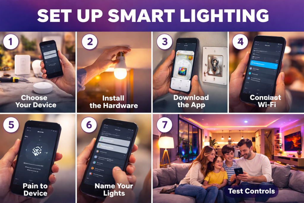 install smart lighting step by step home setup guide