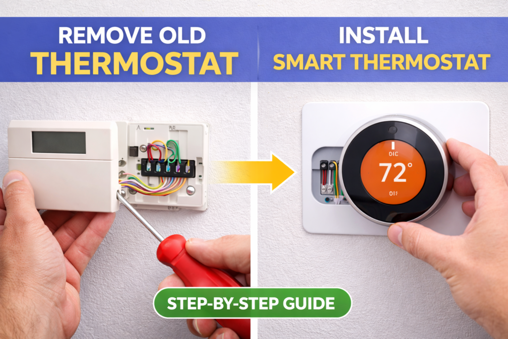 install smart thermostat