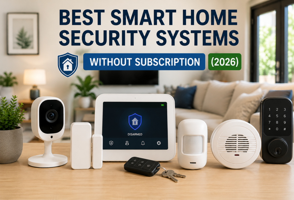 best smart home security systems without subscription