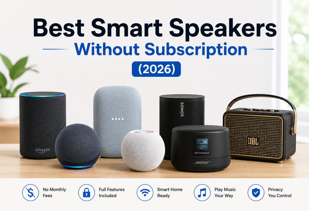 Best Smart Speakers Without Subscription