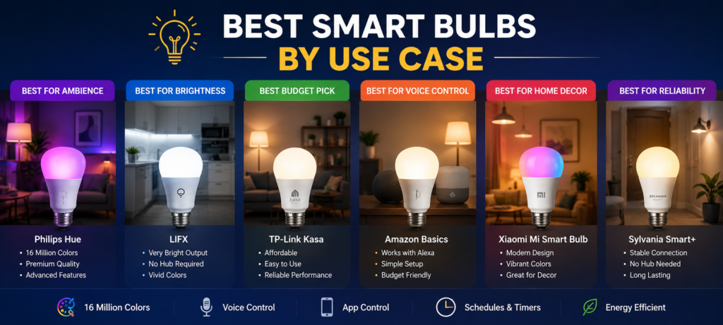 Best smart bulbs for every space