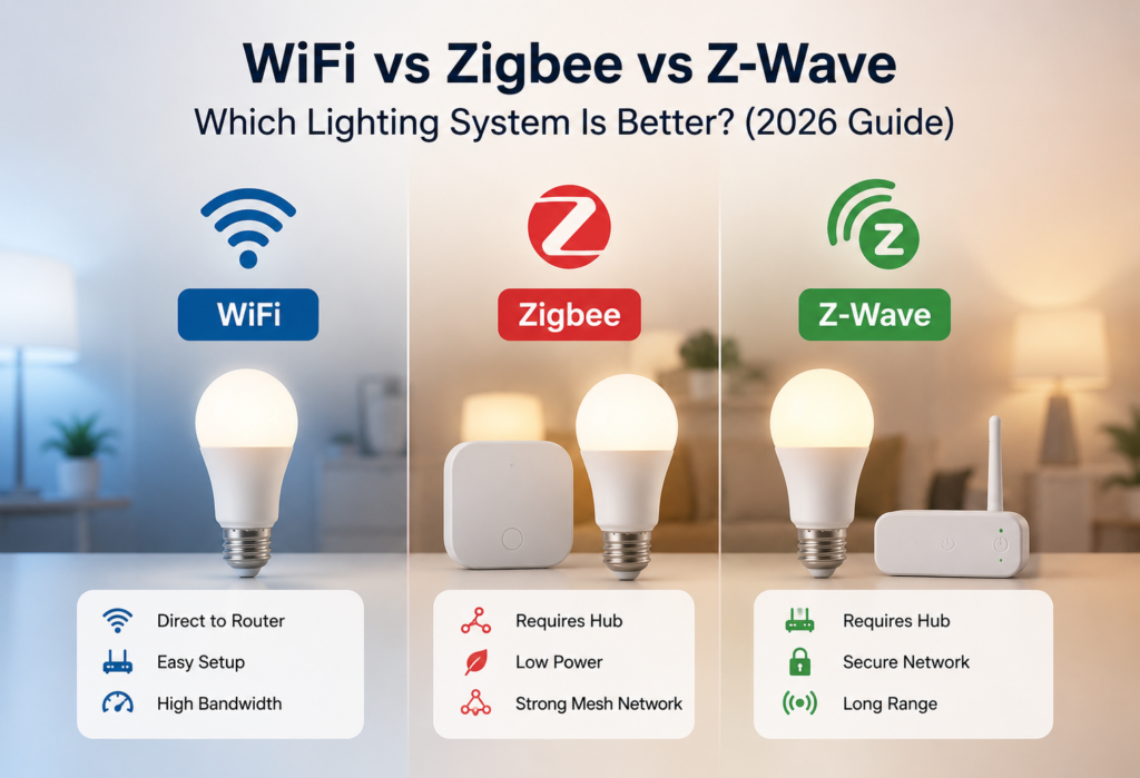 WiFi vs Zigbee vs Z-Wave